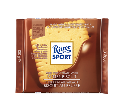Chocolat Ritter Sports - Biscuits au beurre