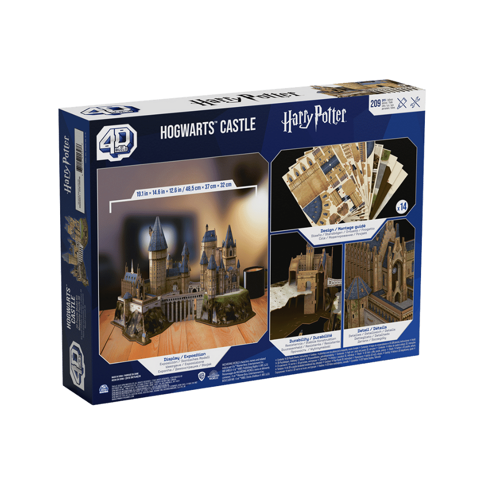 4D Build - Château de Poudlard | Hogwarts Castle (Puzzle 209 pcs) CASSE-TÊTE - Casse-tête 4D