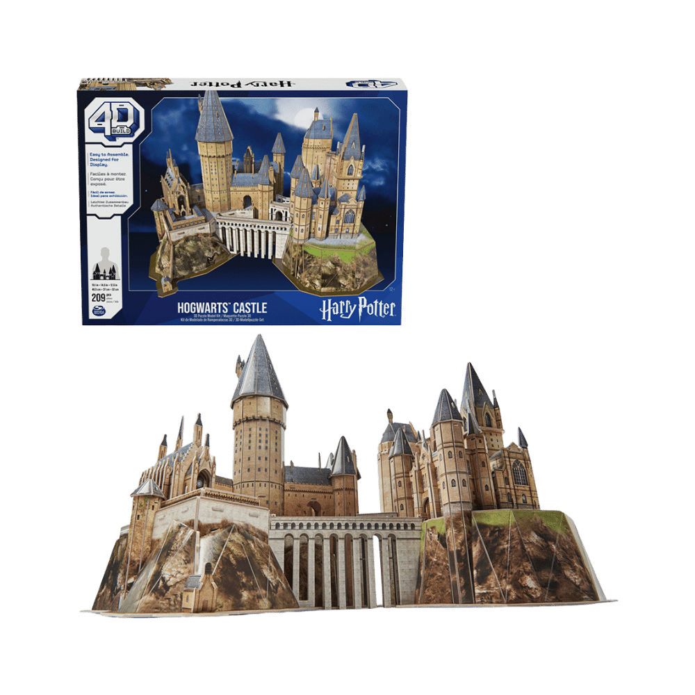 4D Build - Château de Poudlard | Hogwarts Castle (Puzzle 209 pcs) CASSE-TÊTE - Casse-tête 4D