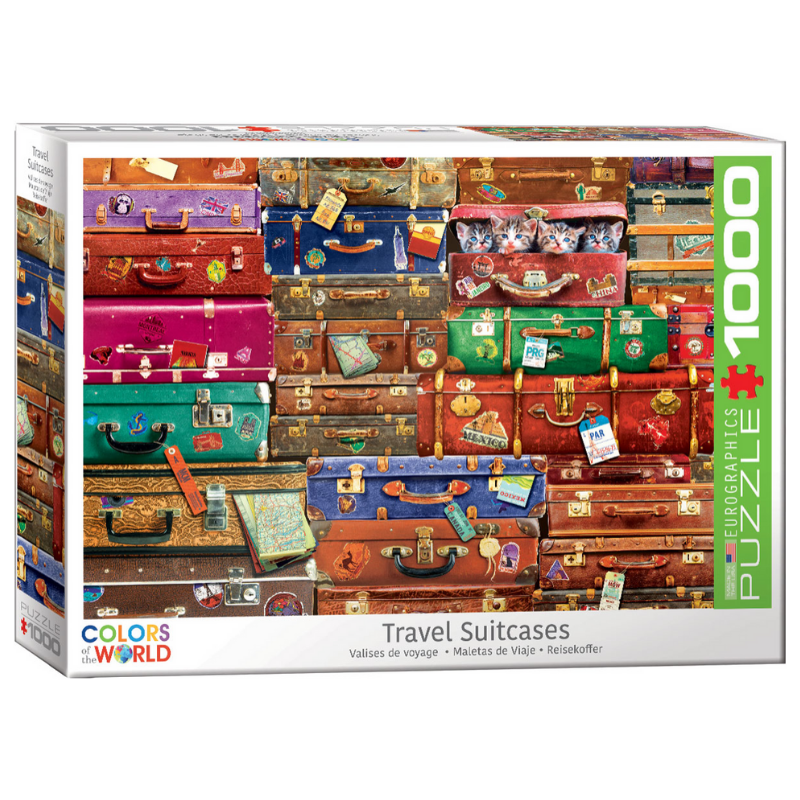 Puzzle 1000: Travel Suitcases