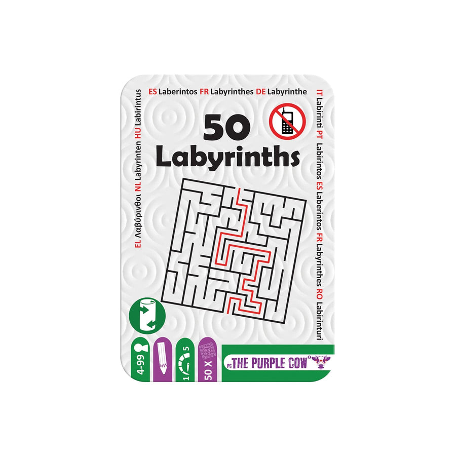 50 Labyrinthes - Boîte métal - Voyage PASSE-TEMPS - Cahiers d'activités