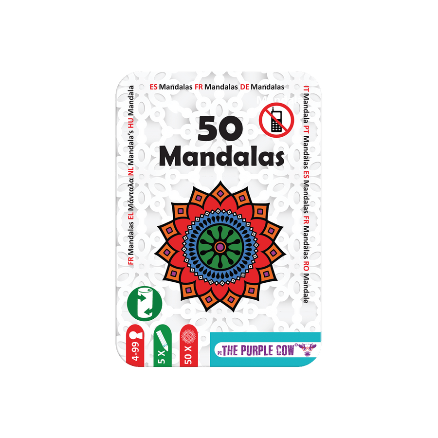 50 Mandalas - Boîte métal - Format voyage PASSE-TEMPS - Cahiers d'activités