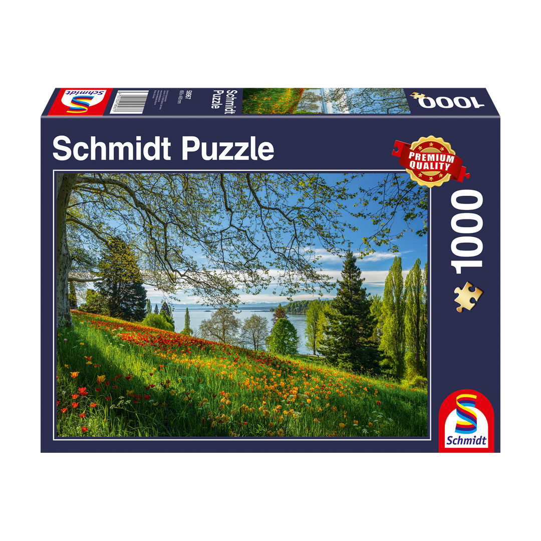Puzzle Schmidt Spiele Floraison des tulipes, Île de Mainau 1000 pcs