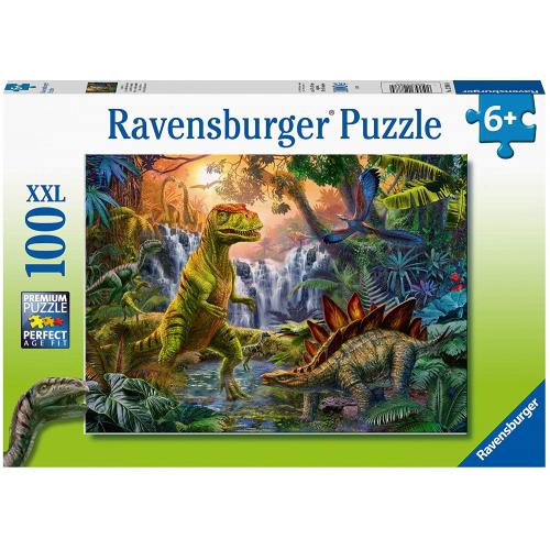 Puzzle pour enfants Ravensburger Dinosaur Oasis de 100 morceaux.