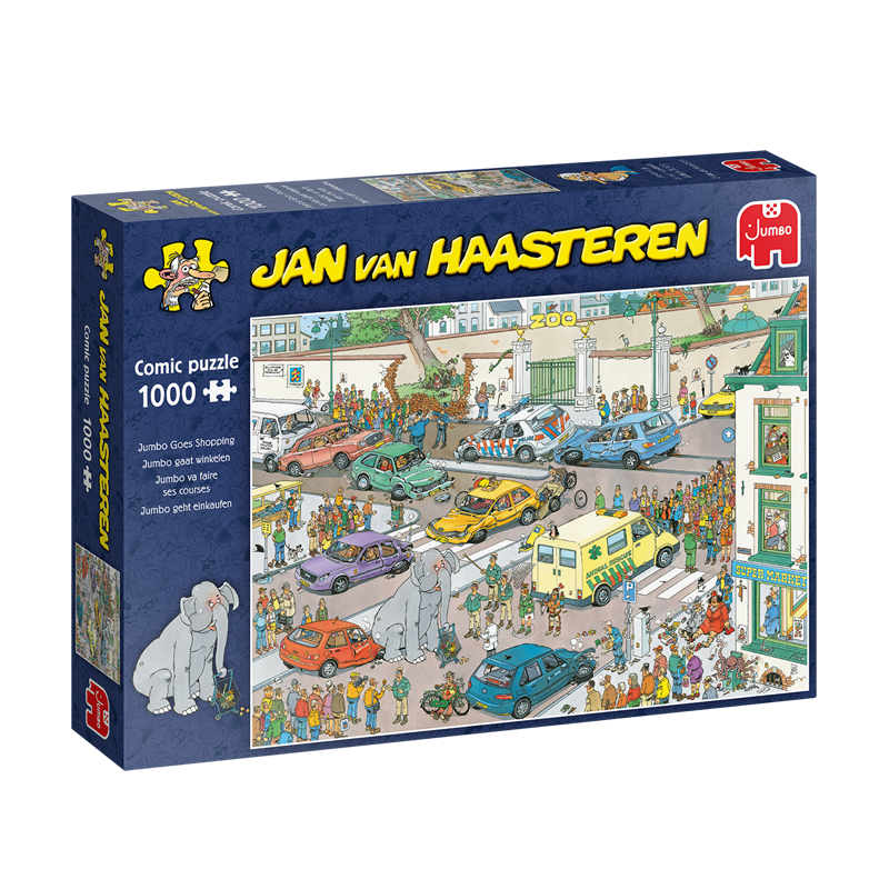 Puzzle 1000: Jumbo goes shopping, JvH