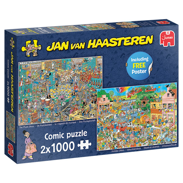 Music Shop &Holiday Jitters (Puzzle 2x1000 pcs)