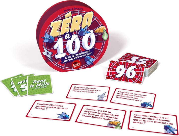 Zéro à 100, jeu de société d'ambiance - Achat en ligne à L'As des jeux