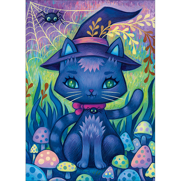 Witch Cat, Dreaming (Puzzle 1000 pcs)