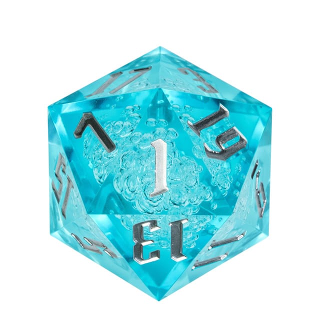 Dé 55mm D20: Aqualunas