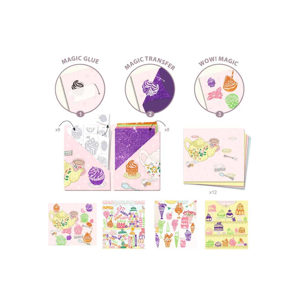 Artistic patch paillettes / Gourmandises: bricolage enfants