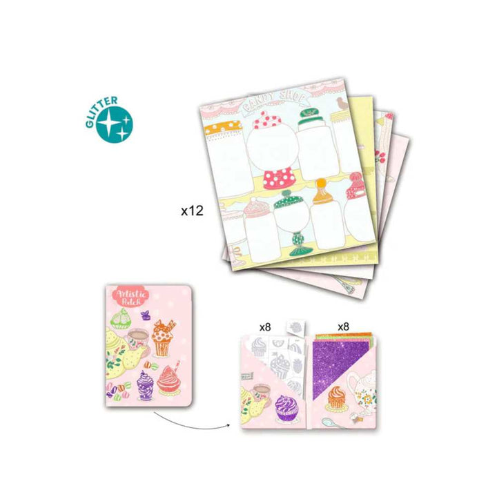 Artistic patch paillettes / Gourmandises: bricolage enfants