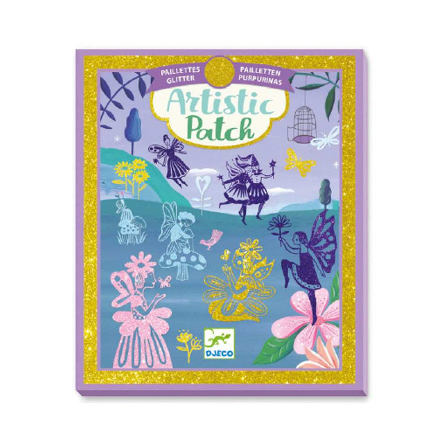 Artistic patch paillettes / Pays des fées: bricolage enfant 