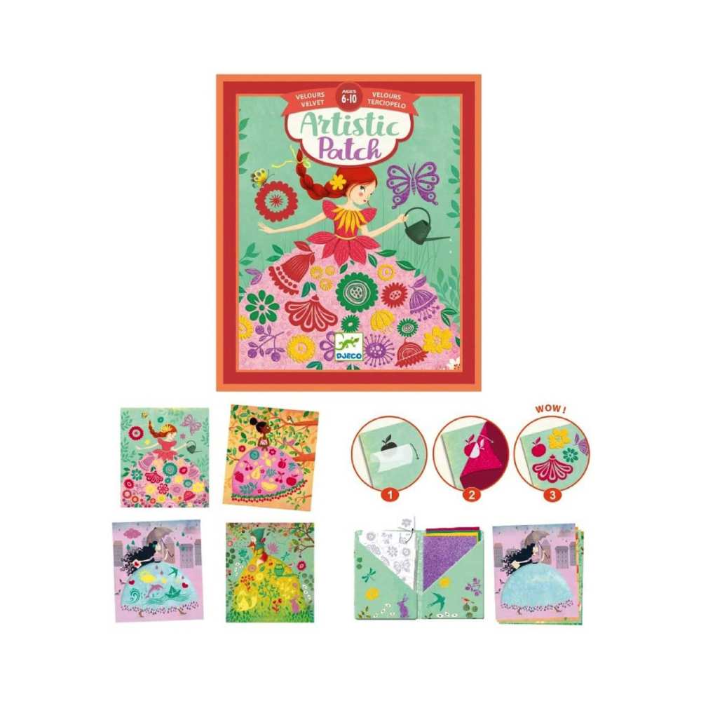 Artistic patch velours/Demoiselles: bricolage enfant | Achat en ligne