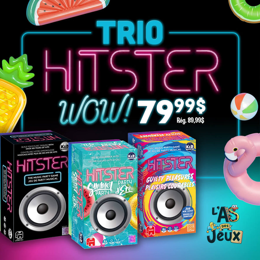 Trio Hitster: jeu de société de party | Livraison rapide
