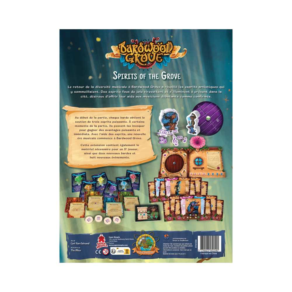 Bardwood Grove : ext. Spirits of the Grove: jeu de société stratégie