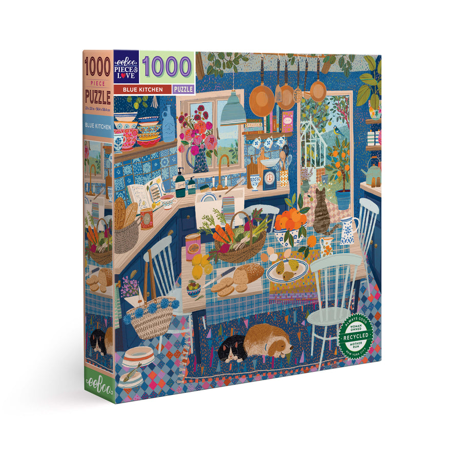Blue Kitchen  eeBoo Square puzzle 1000 pcs Achat en ligne à L'As des jeux