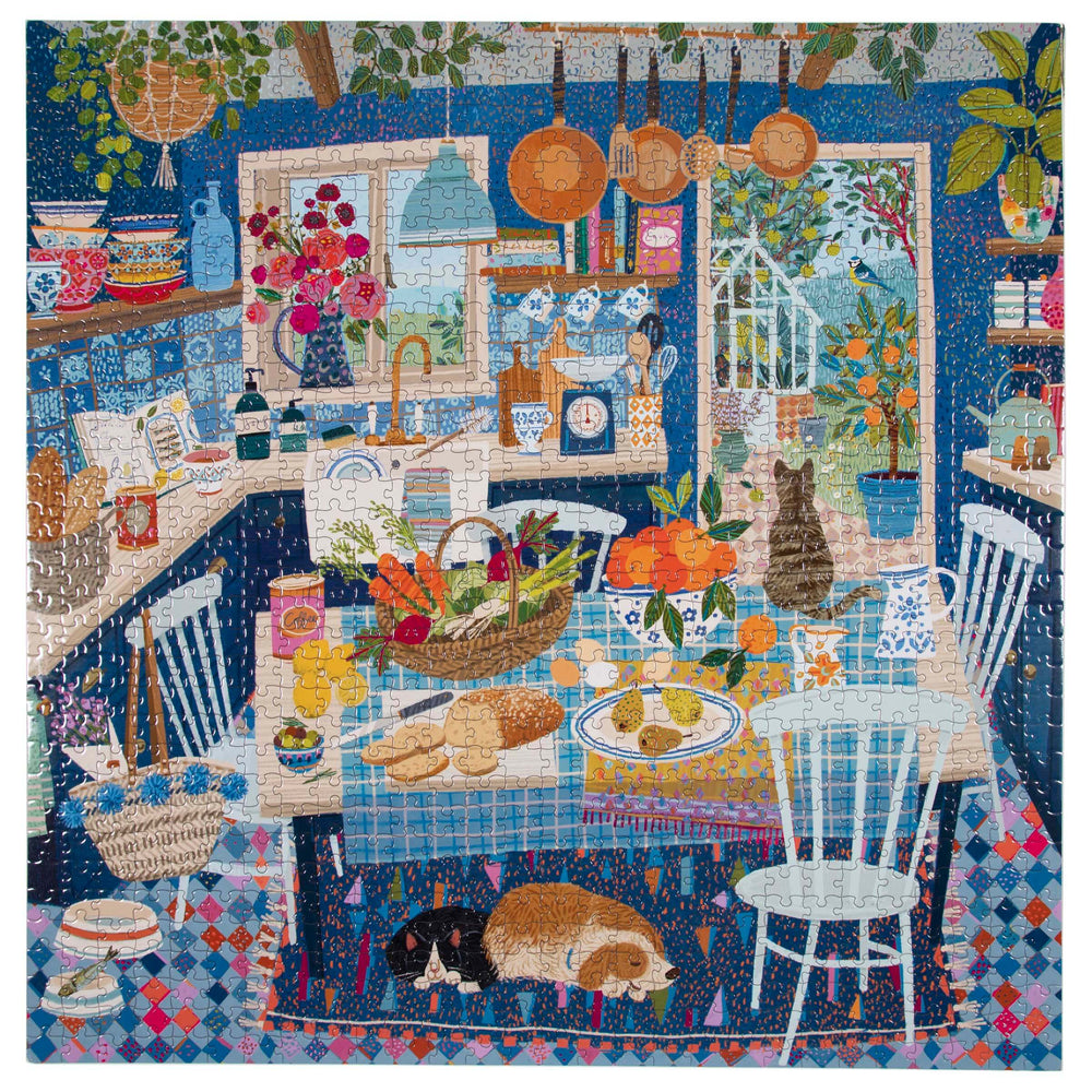 Blue Kitchen  eeBoo Square puzzle 1000 pcs Achat en ligne à L'As des jeux