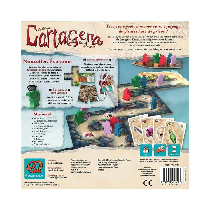 Cartagena: Carnet d'évasions: jeu de société famille | Achat en ligne