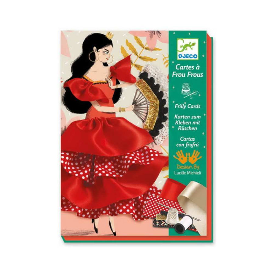 Cartes à frou-frous - Flamenco: bricolage enfant | Achat en ligne