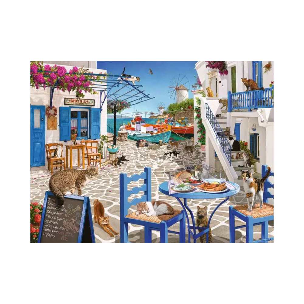 Casse-tête Les chats de Mykonos | Puzzle Ravensburger