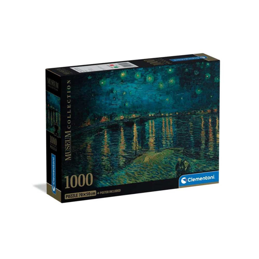 Puzzle Clementoni Museum - Van Gogh : La nuit étoilée sur le Rhône 