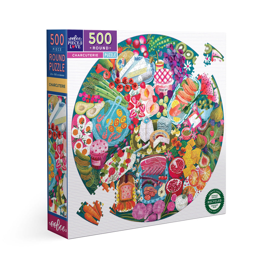 Charcuterie eeBoo round puzzle 500 pcs Achat en ligne à L'As des jeux
