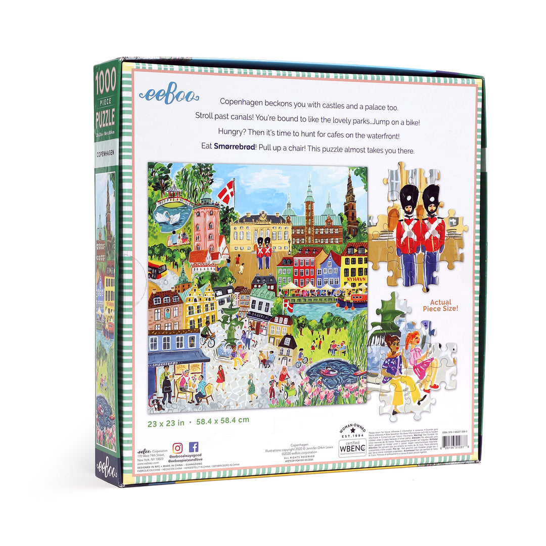 Copenhagen eeBoo square puzzle 1000 pcs Achat en ligne à L'As des jeux