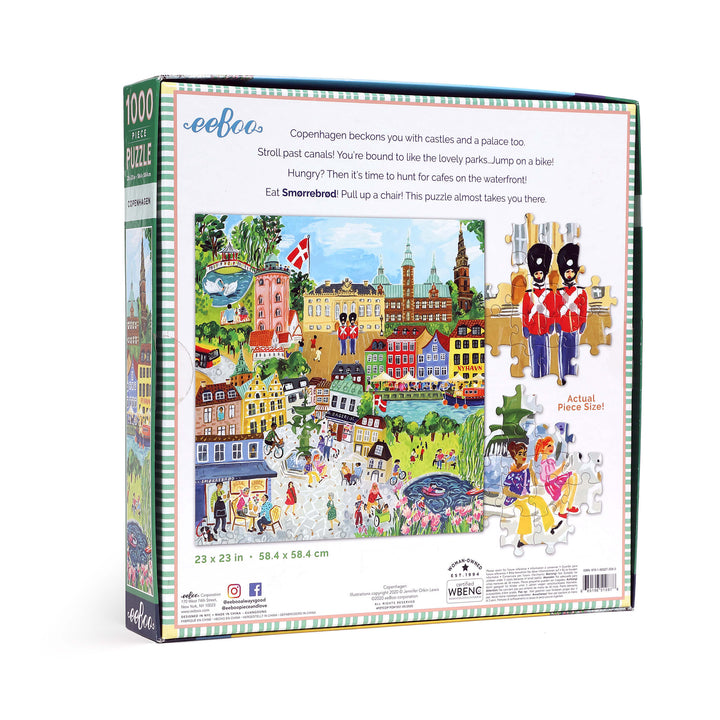 Copenhagen eeBoo square puzzle 1000 pcs Achat en ligne à L'As des jeux