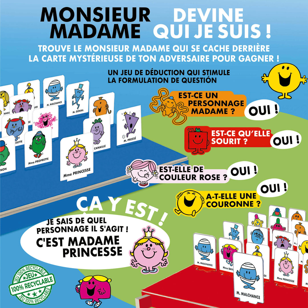 Devine qui je suis (Guess Who)-MonsieurMadame, jeu de société enfants