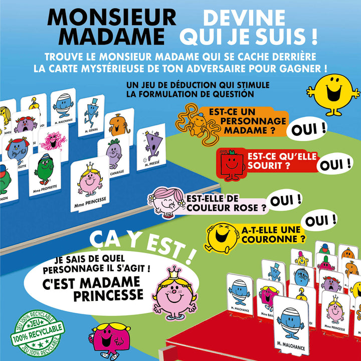 Devine qui je suis (Guess Who)-MonsieurMadame, jeu de société enfants