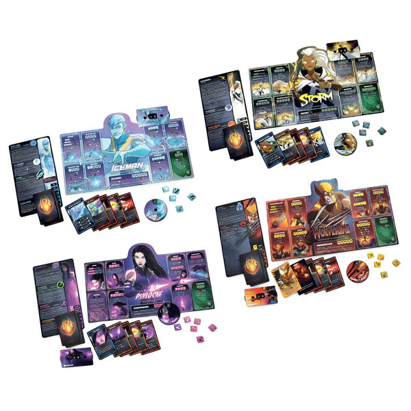Marvel Dice Throne: X-men - Iceman, Psylocke, Storm, and Wolverine