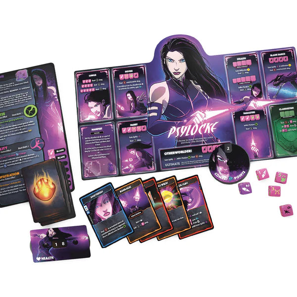 Marvel Dice Throne: X-men - Iceman, Psylocke, Storm, and Wolverine