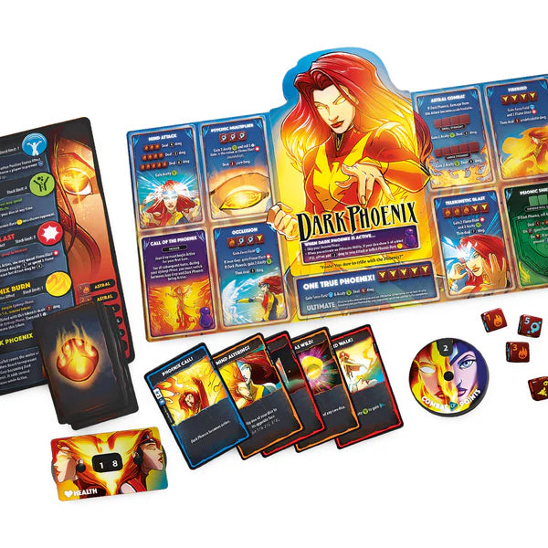 Marvel Dice Throne: X-men - Cyclops, Gambit, Rogue and Jean Grey