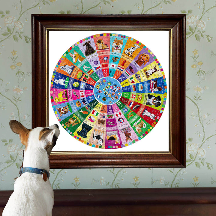 Dogs of the World eeBoo Round puzzle 500 pcs Achat en ligne à L'As des jeux