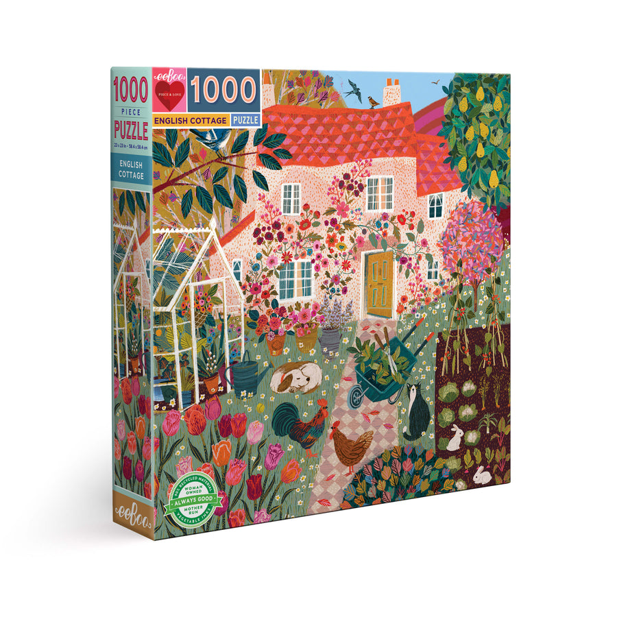 English Cottage eeBoo square puzzle 1000 pcs Achat en ligne à L'As des jeux