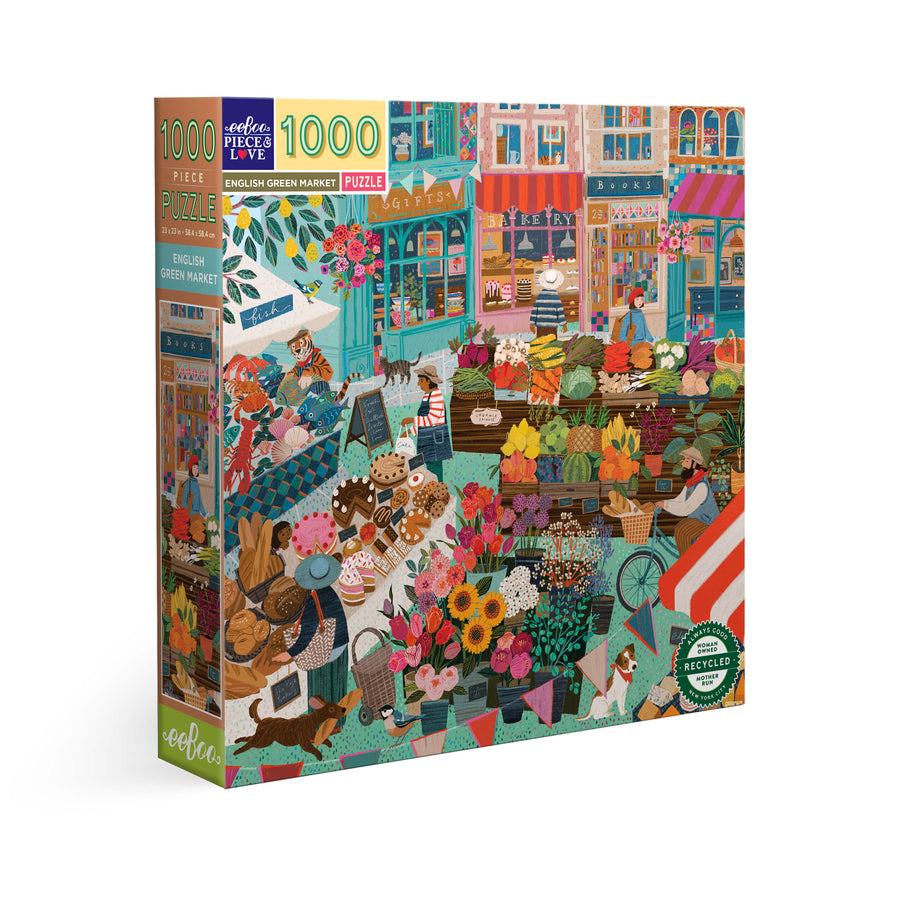 English Green Market eeBoo puzzle 1000 pcs Achat en ligne à L'As des jeux