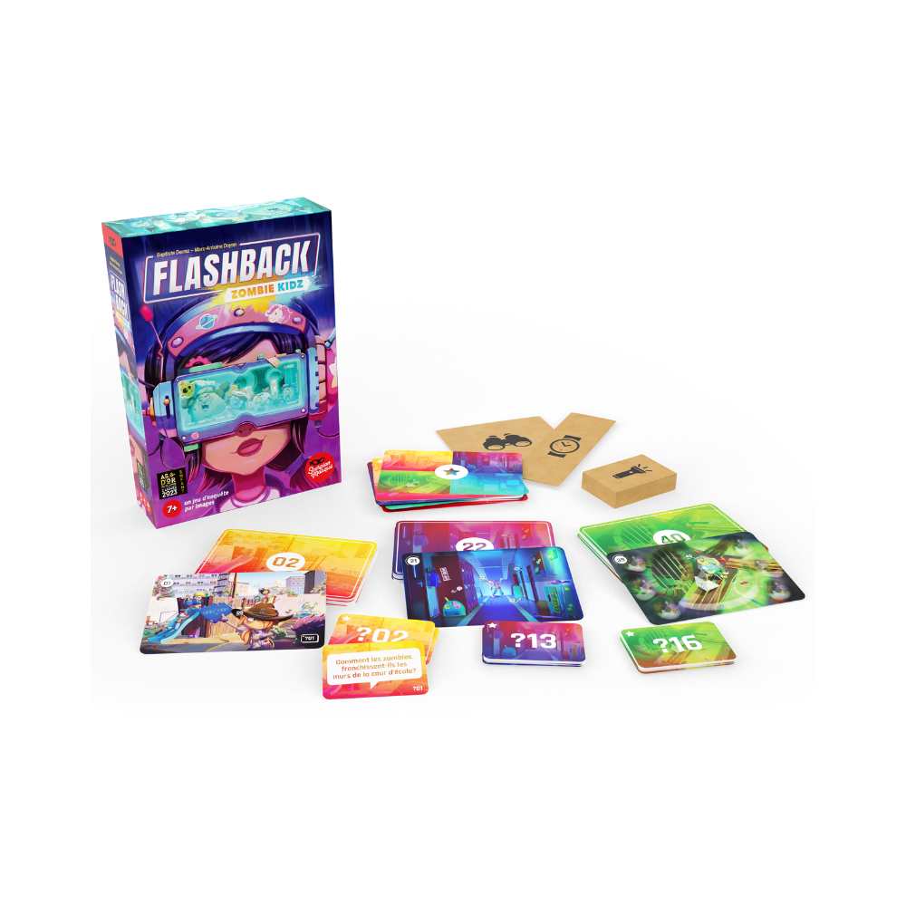 Flashback Zombie kidz, jeu de société enquête - Achat en ligne