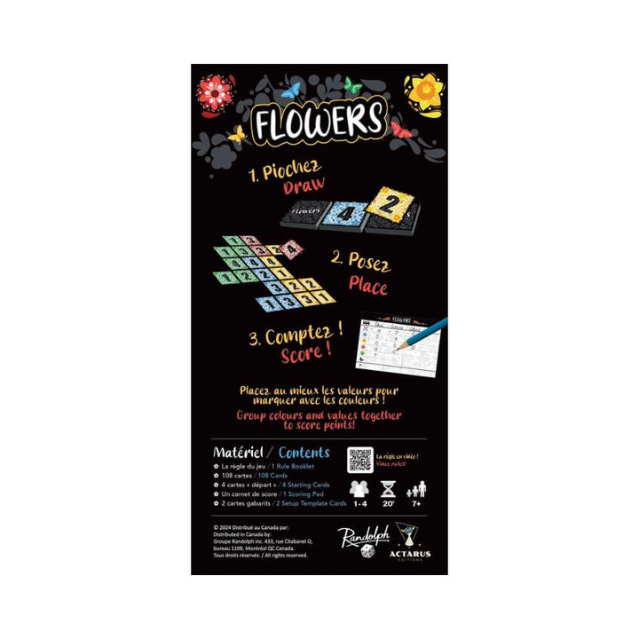 Flowers, jeu de société famille - Achat en ligne à L'As des jeux