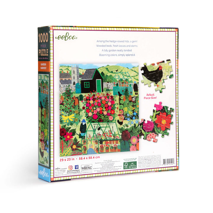Garden Harvest eeBoo Puzzle 1000 pcs Achat en ligne à L'As des jeux