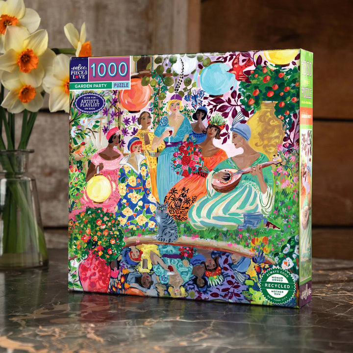 Garden Party eeBoo square puzzle 1000 pcs Achat en ligne à L'As des jeux