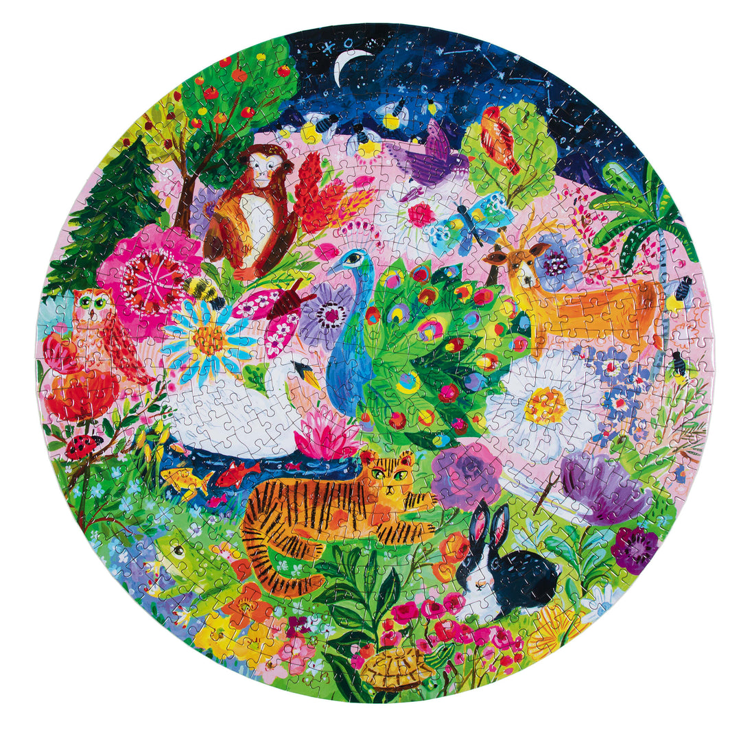 Garden Sanctuary eeBoo round puzzle 500 pcs Achat en ligne à L'As des jeux