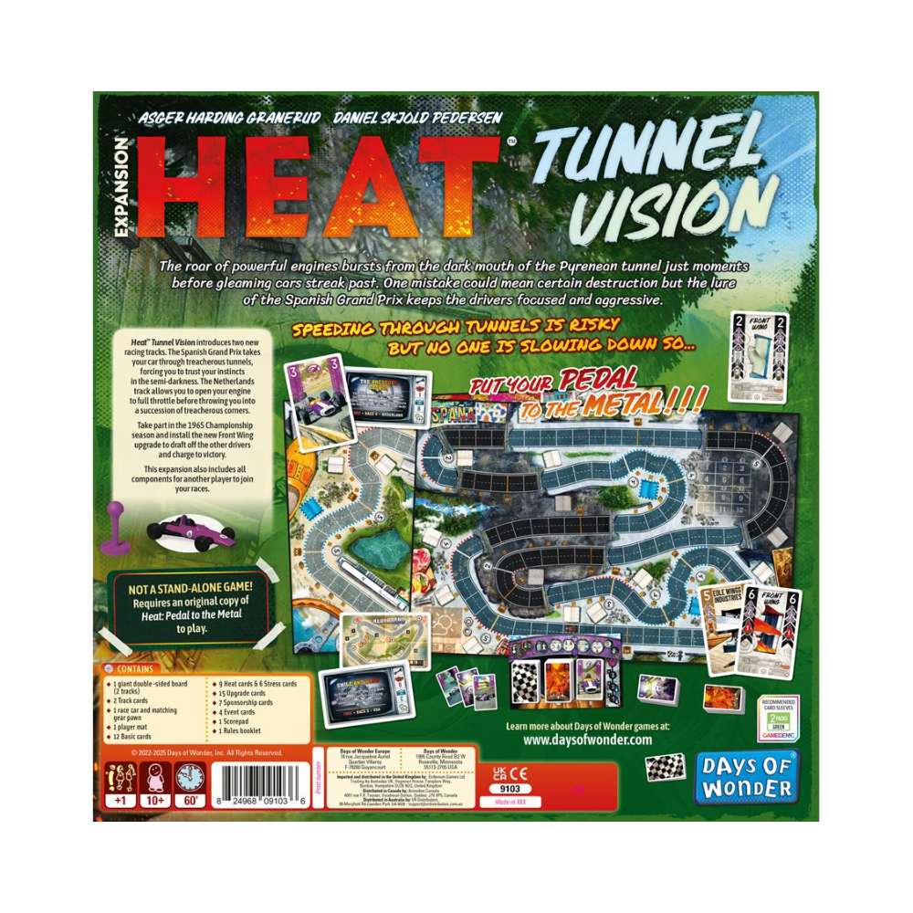 Heat - Pedal to the Metal: Tunnel Vision Expansion: jeu de société