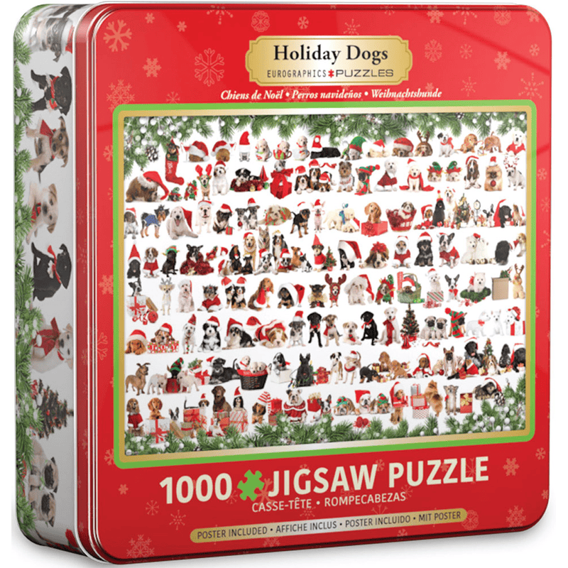 Holiday Dogs Tin (1000 pcs)