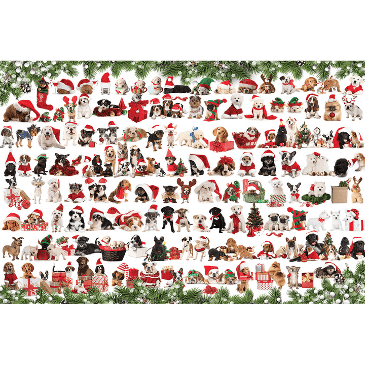 Holiday Dogs Tin (1000 pcs)