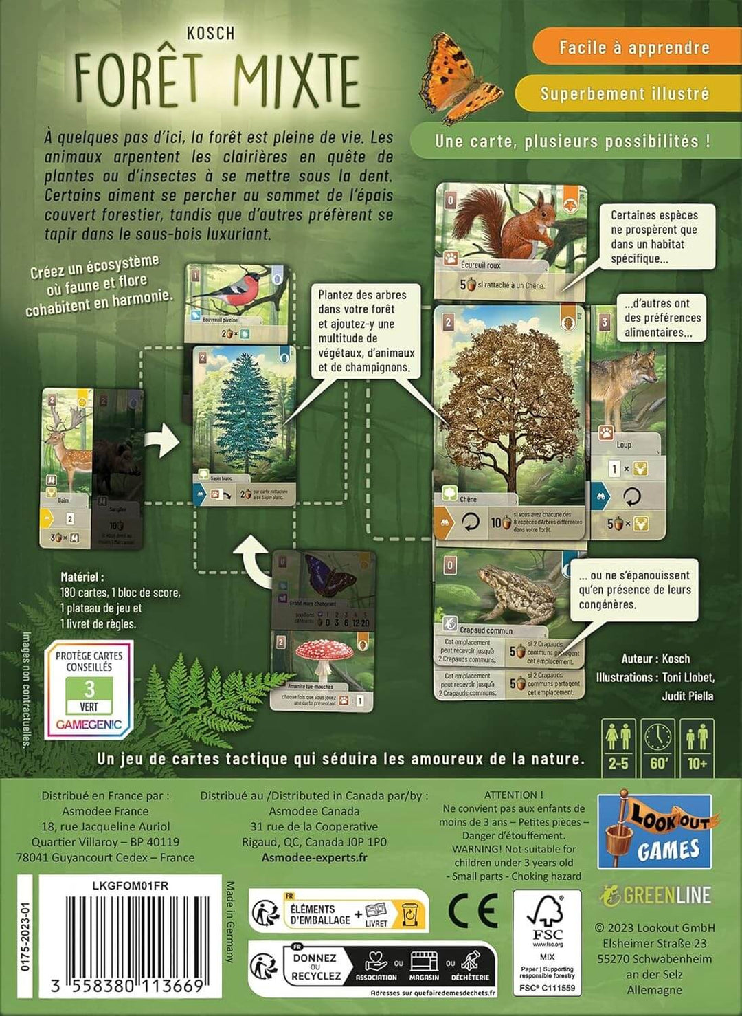 Forêt mixte jeu de cartes familial | Achat en ligne Canada