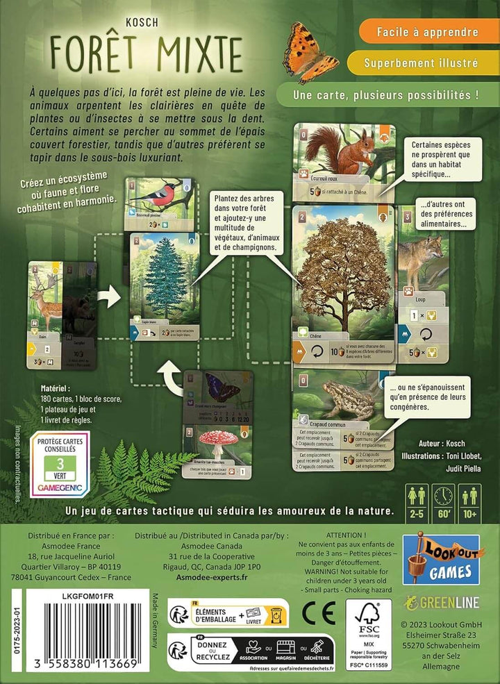 Forêt mixte jeu de cartes familial | Achat en ligne Canada