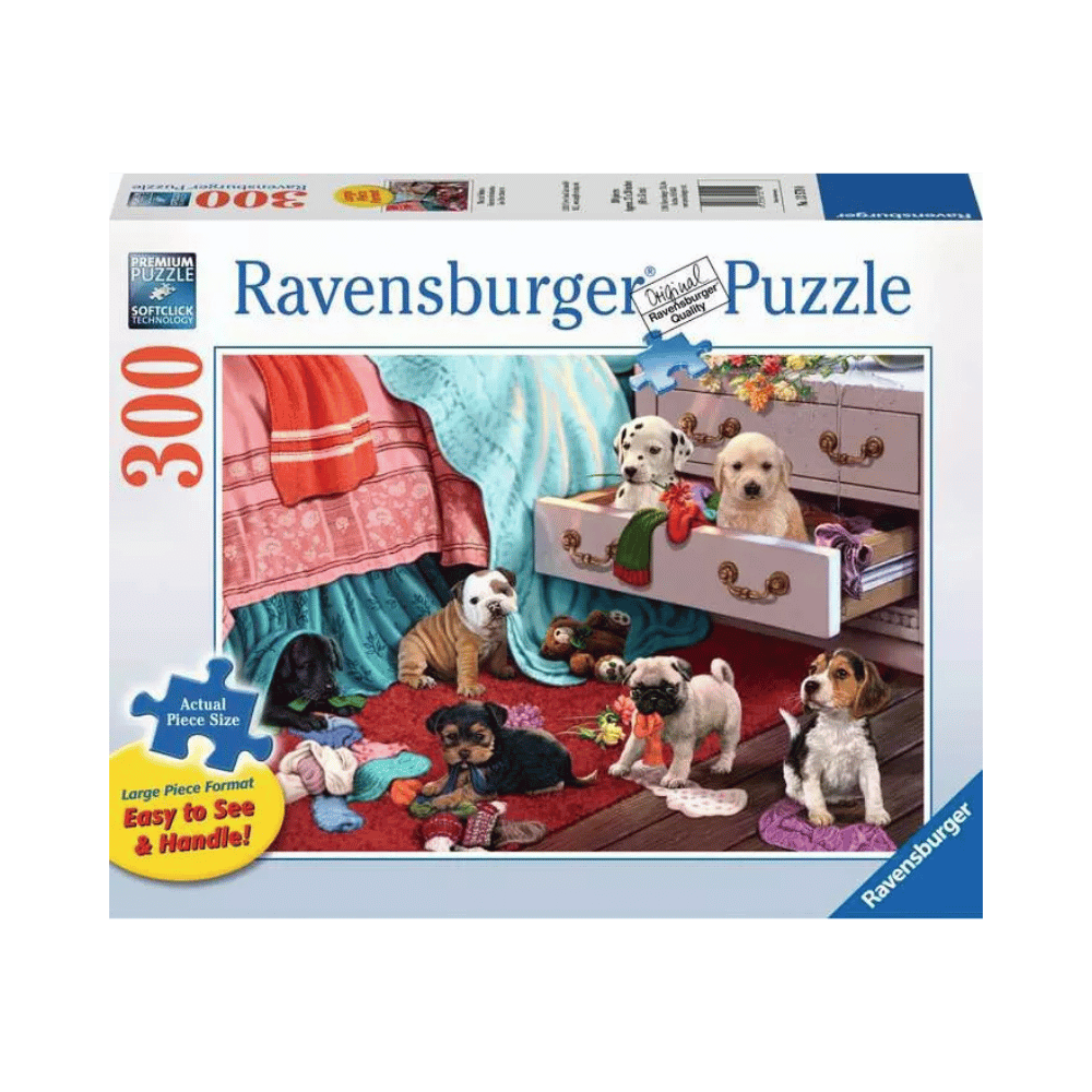 Ravensburger children's Puzzle Mischief Makers 300 pcs | Chiots polissons