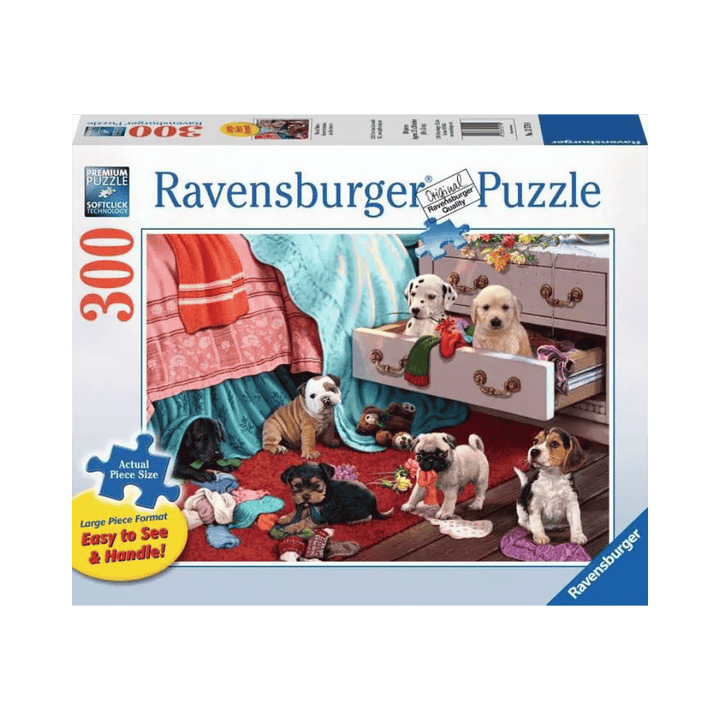 Ravensburger children's Puzzle Mischief Makers 300 pcs | Chiots polissons