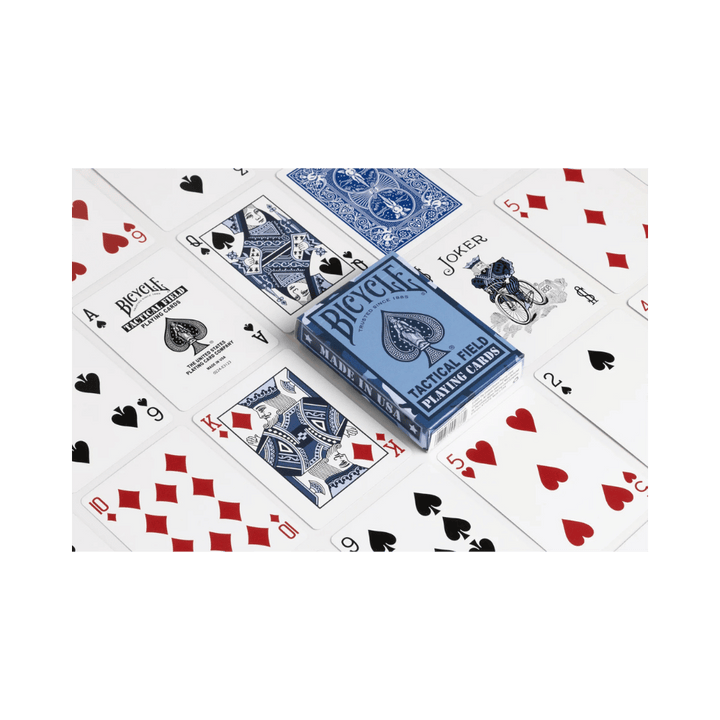 Cartes à jouer Bicycle Tactical Field - Bleu marin