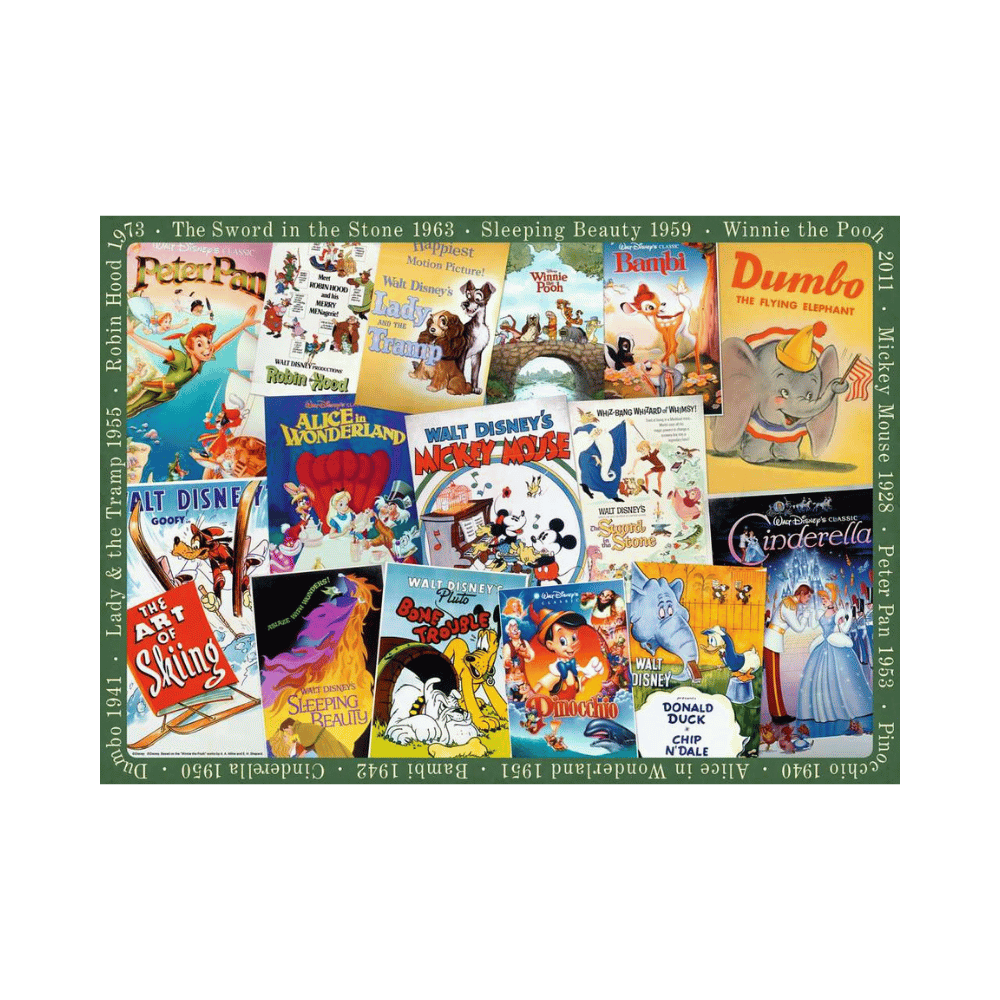 Ravensburger Disney Vintage Movie Posters Puzzle 1000 pcs